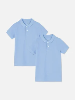 Niños Primark Tops Y Camisetas|Pack De 2 Polos Escolares Para Niño Pequeño
