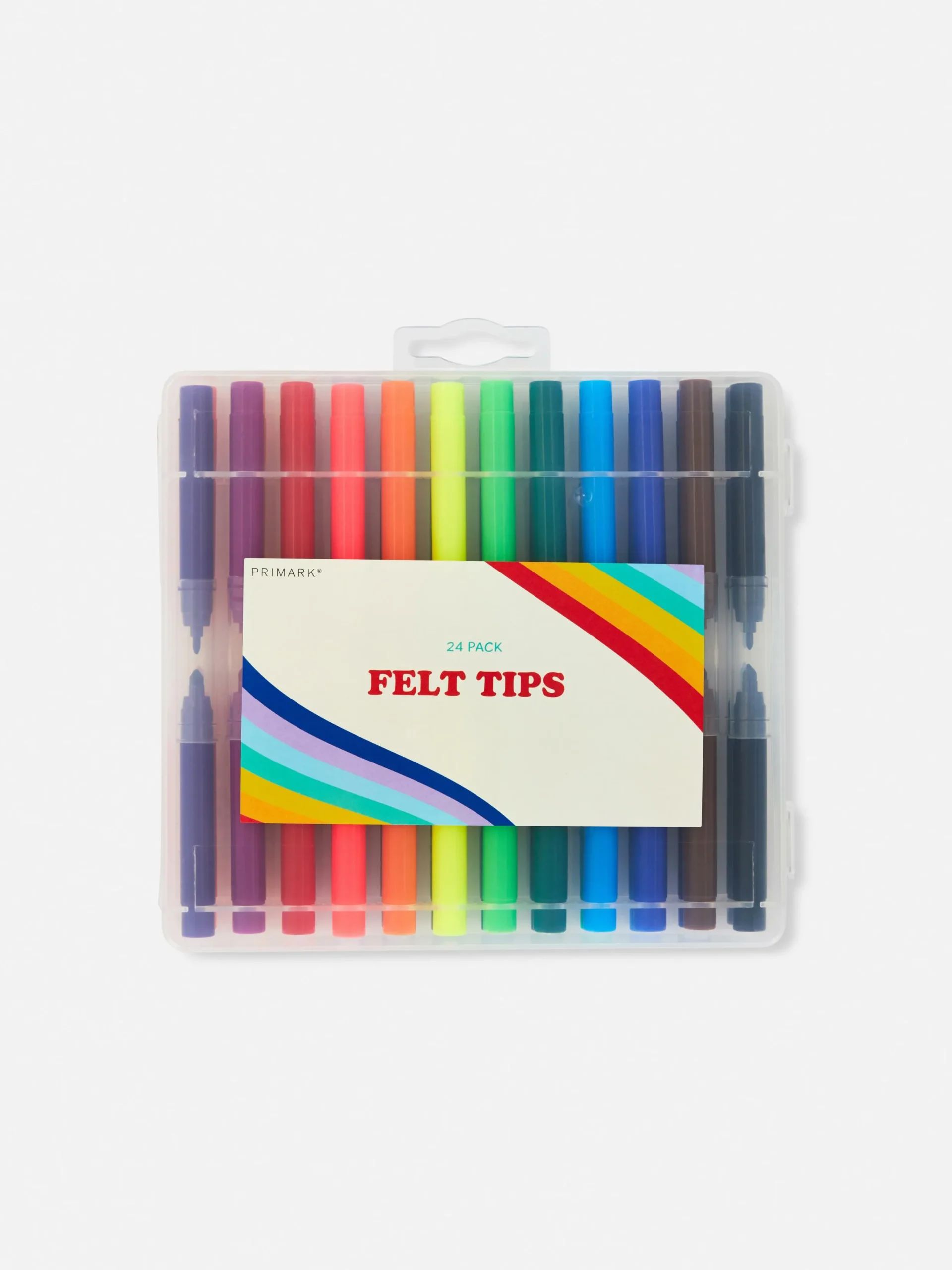 Niños Primark Lápices De Colores|Pack De 24 Rotuladores Con Punta De Fieltro