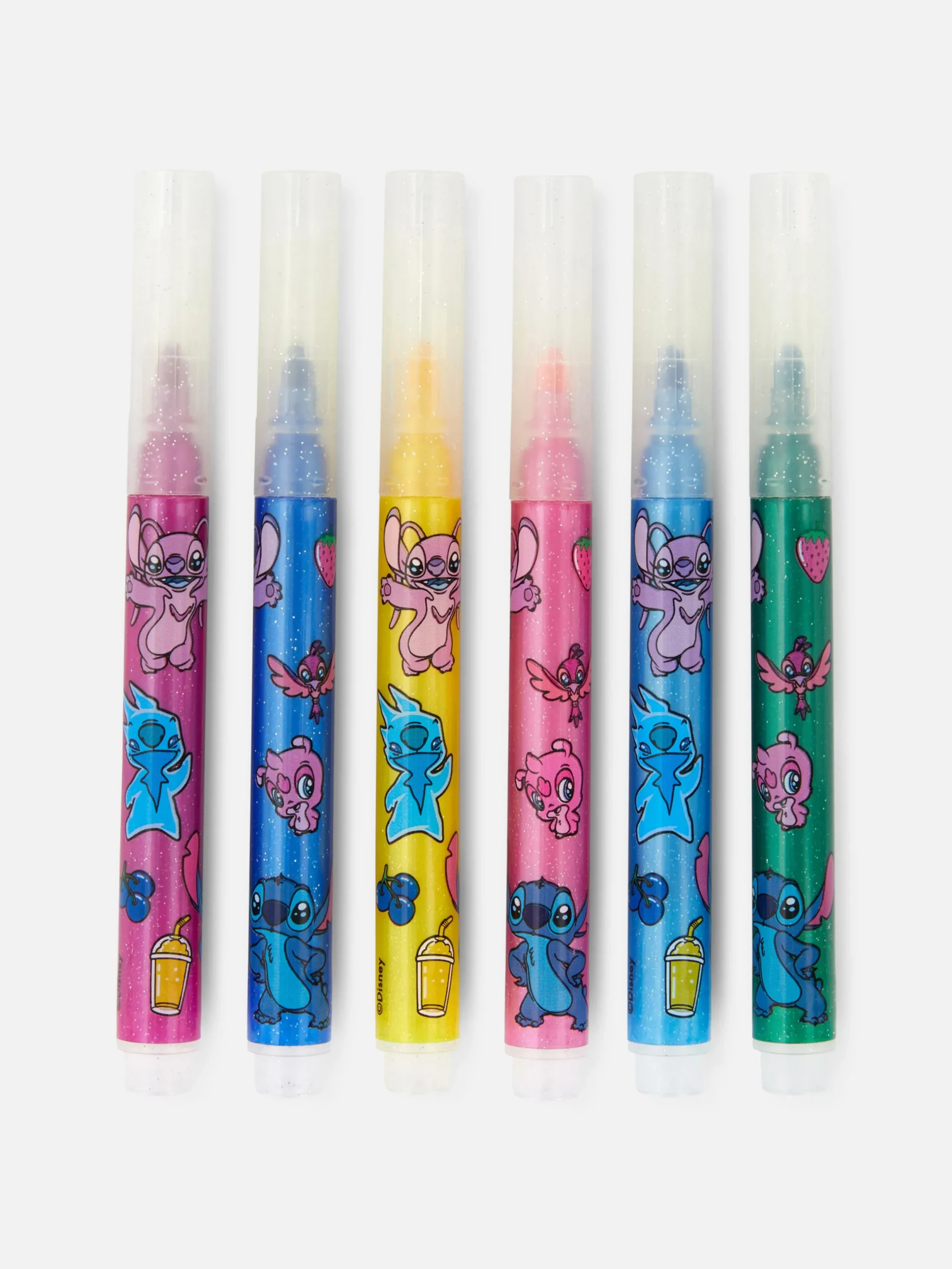 Niños Primark Manualidades|Pack De 6 Rotuladores Con Purpurina De Disney