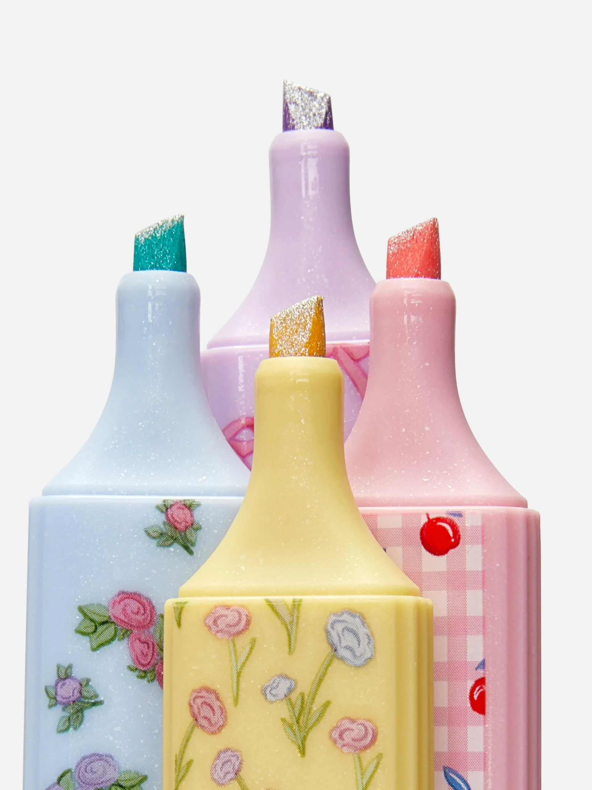 Niños Primark Lápices De Colores|Pack De 4 Rotuladores Fluorescentes Con Purpurina