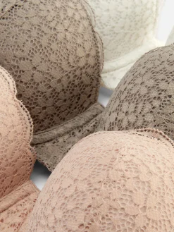 Mujer Primark Sujetadores|Pack De 3 Sujetadores Balconet De Encaje