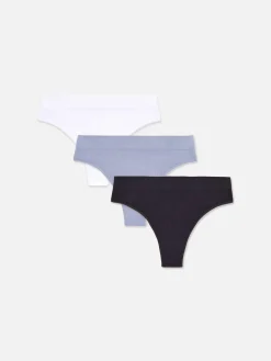 Mujer Primark Bragas|Pack De 3 Tangas Acanalados Sin Costuras