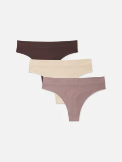 Mujer Primark Bragas|Pack De 3 Tangas Acanalados