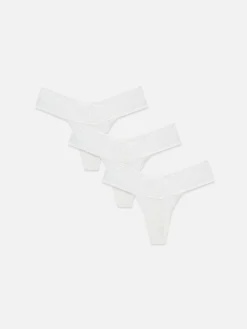Mujer Primark Bragas|Pack De 3 Tangas Bandeau De Encaje