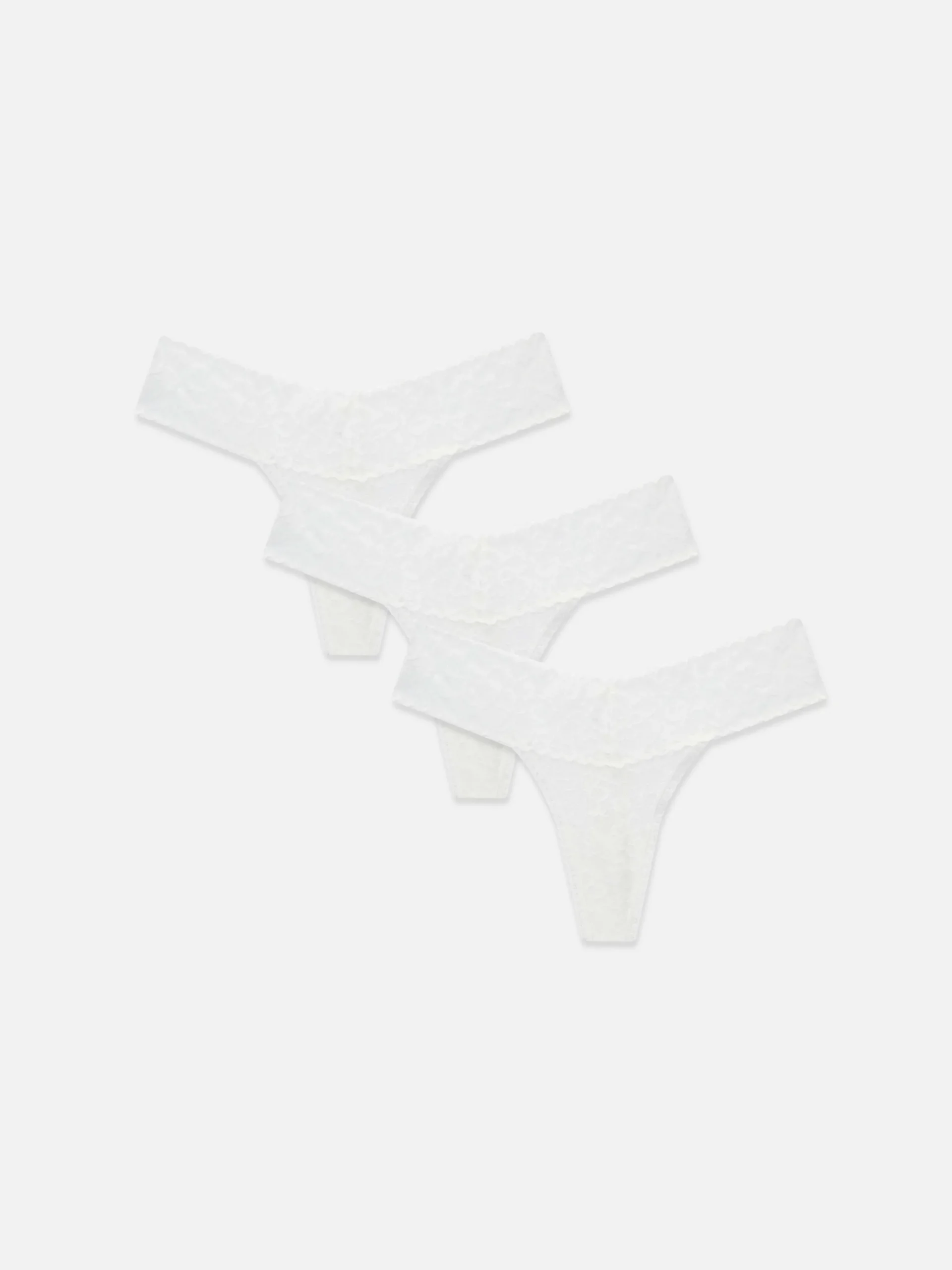 Mujer Primark Bragas|Pack De 3 Tangas Bandeau De Encaje
