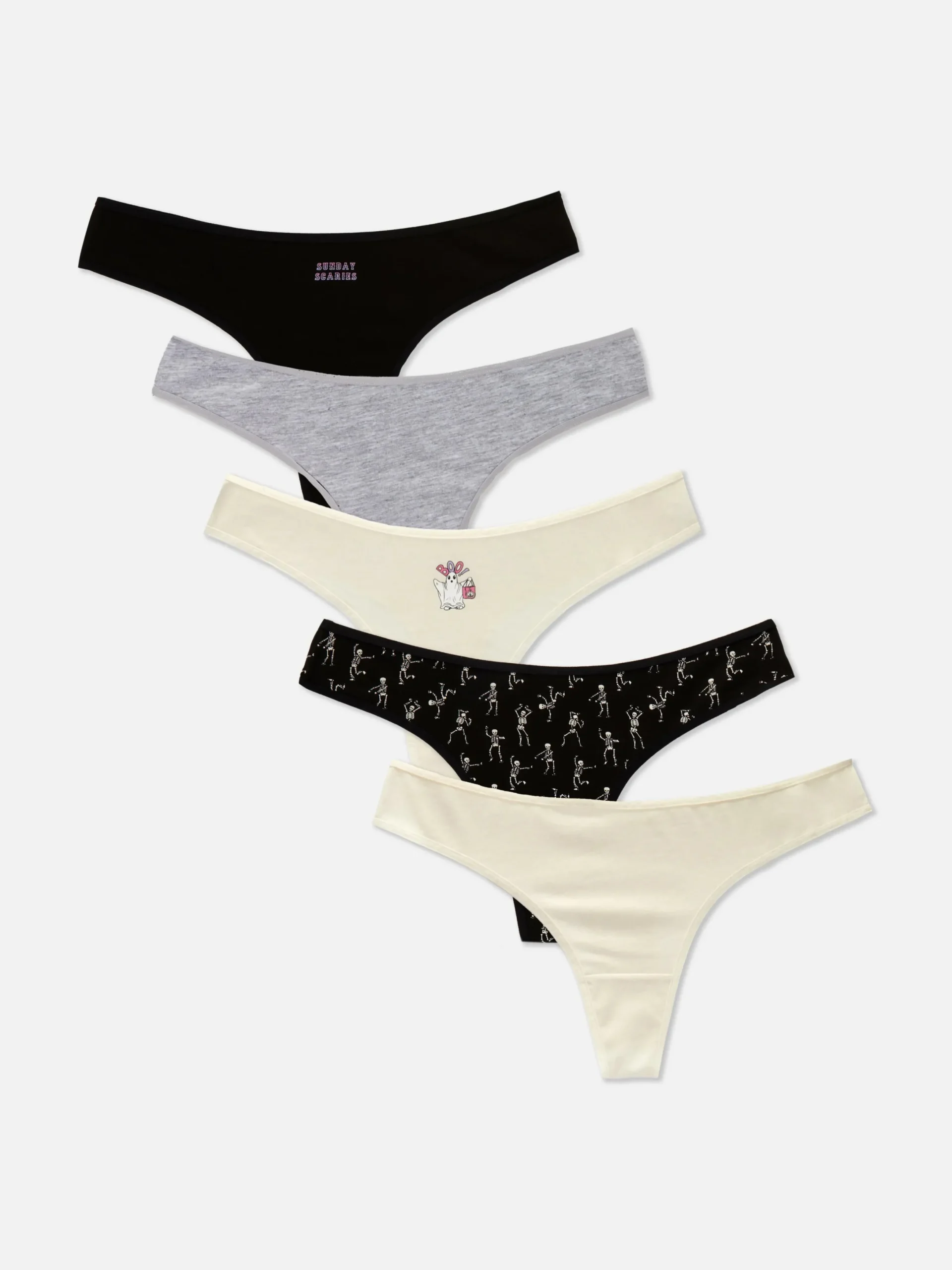 Mujer Primark Bragas|Pack De 5 Tangas De Halloween