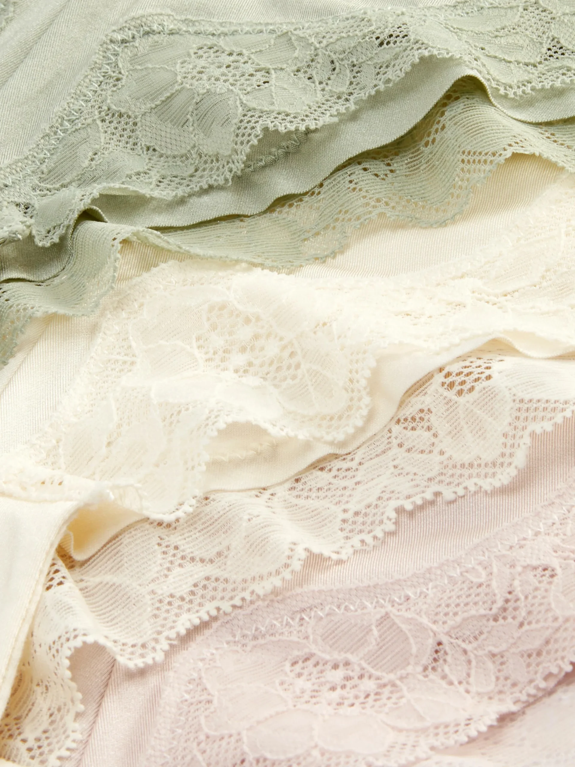 Mujer Primark Bragas|Pack De 3 Tangas De Microfibra Con Ribete De Encaje