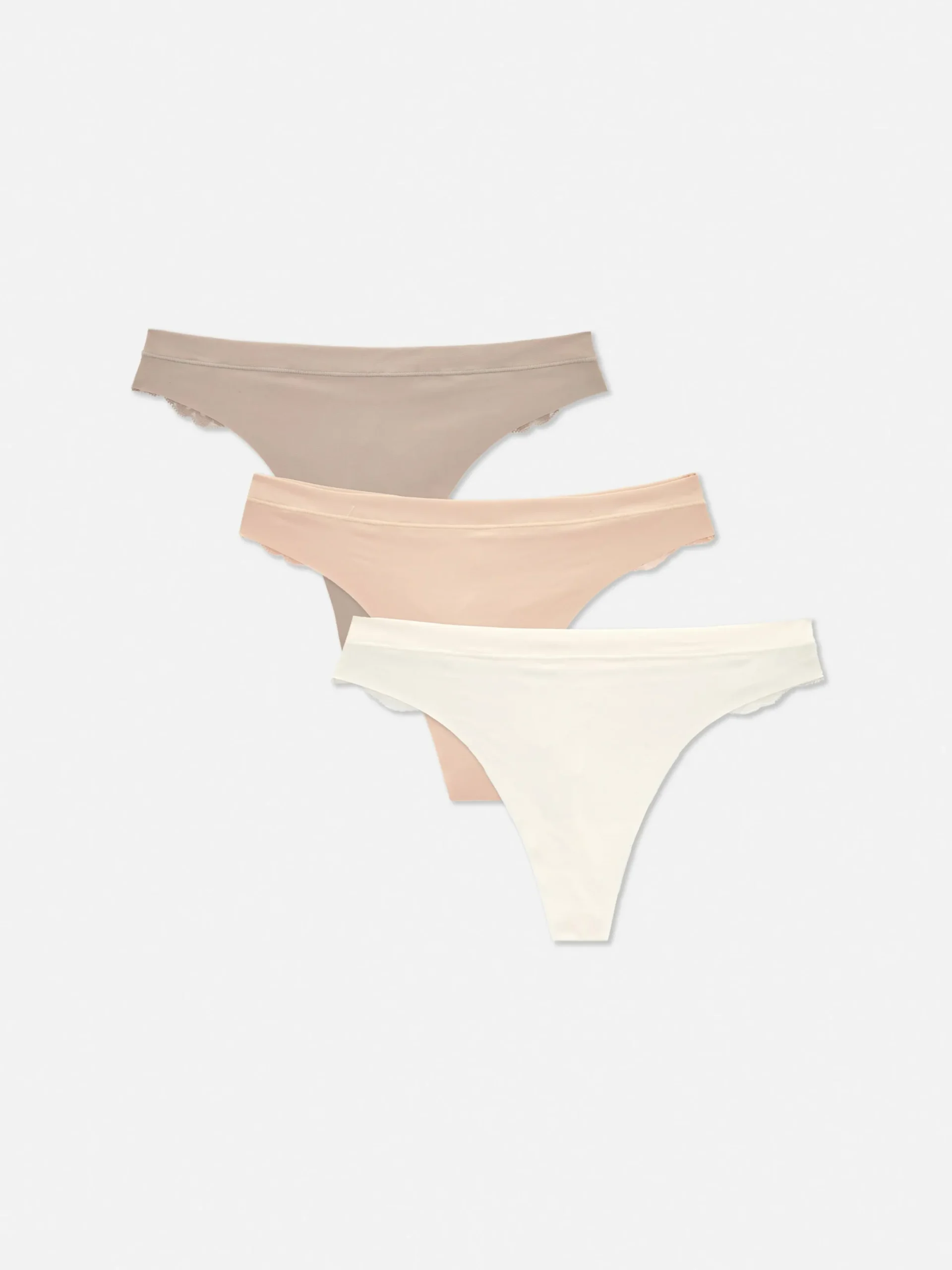 Mujer Primark Bragas|Pack De 3 Tangas Invisibles De Encaje