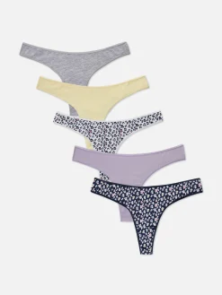 Mujer Primark Bragas|Pack De 5 Tangas Surtidos De Uso Diario