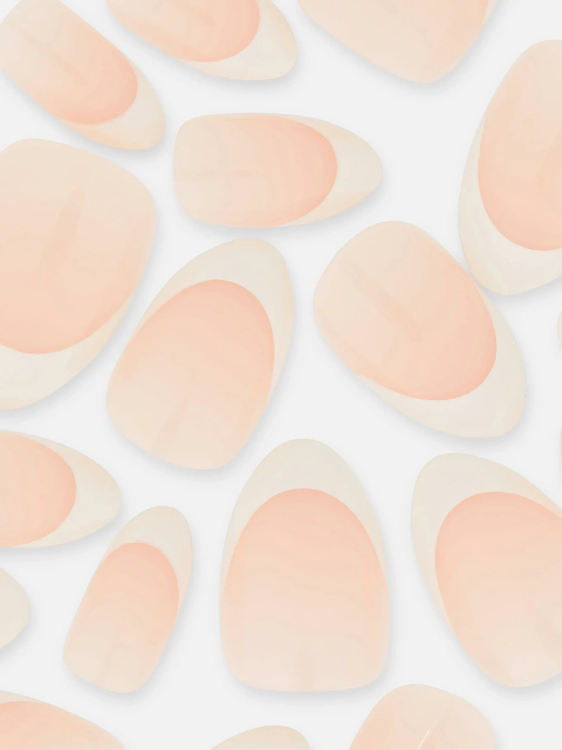 Primark Uñas Postizas|Pack De 36 Uñas Postizas Francesas Brillantes De PS...