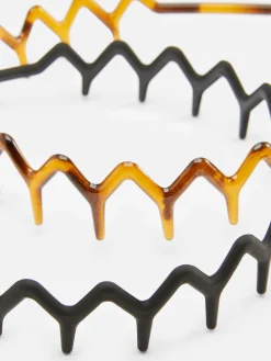 Mujer Primark Accesorios Para El Pelo|Pack De Dos Diademas En Zigzag