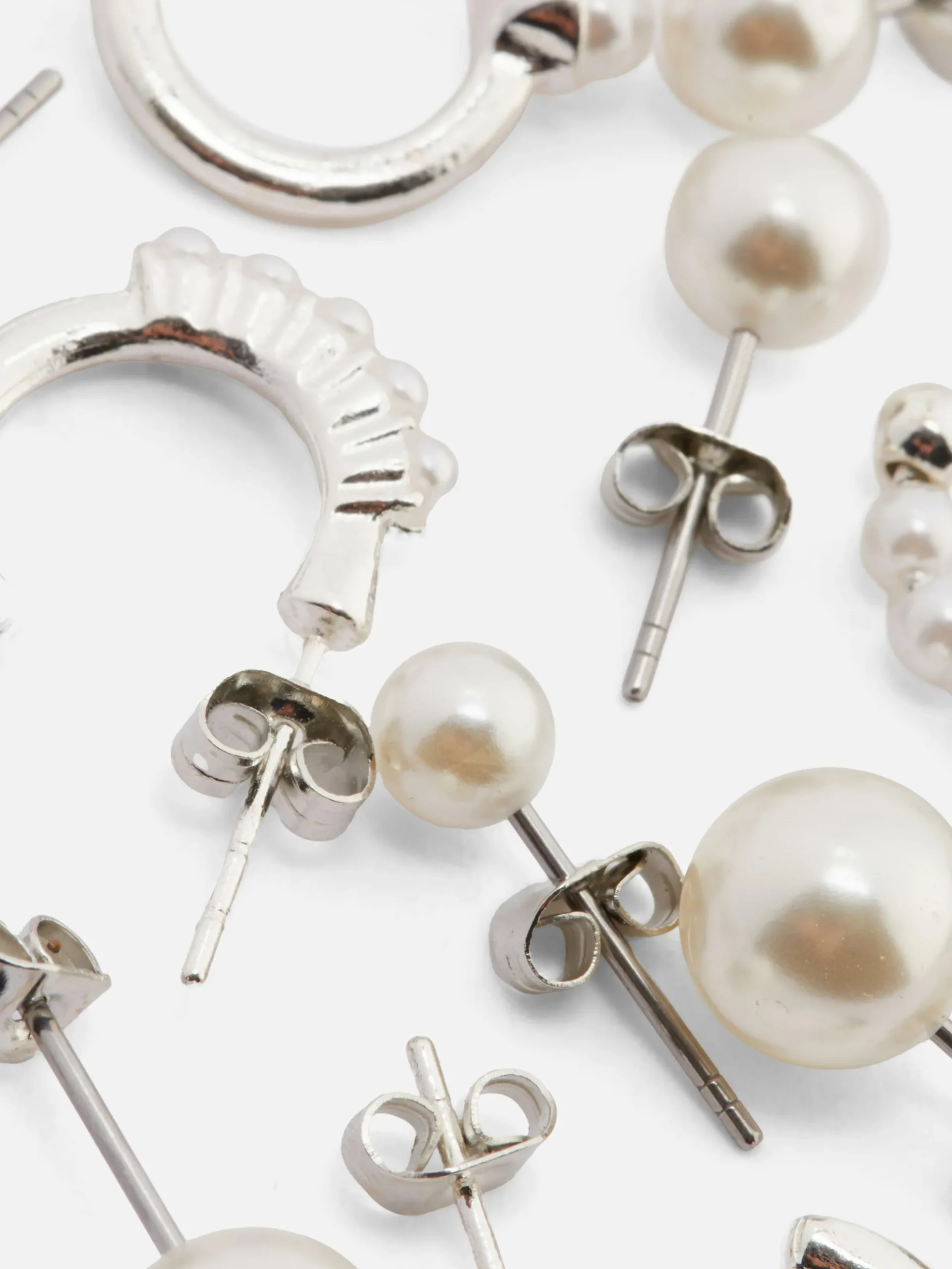 Mujer Primark Bisutería|Pack De Pendientes Surtidos De Perlas Sintéticas