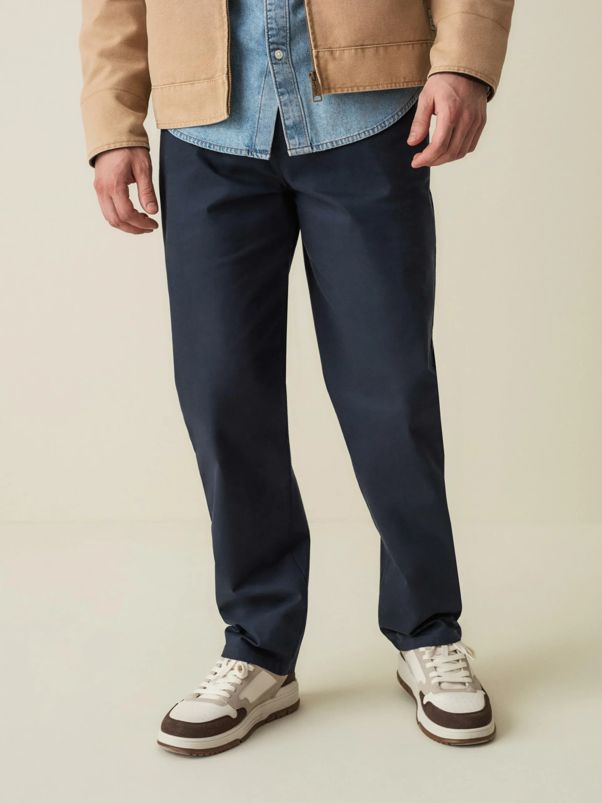 Hombre Primark Pantalón|Pantalón Chino Elástico De Pernera Recta