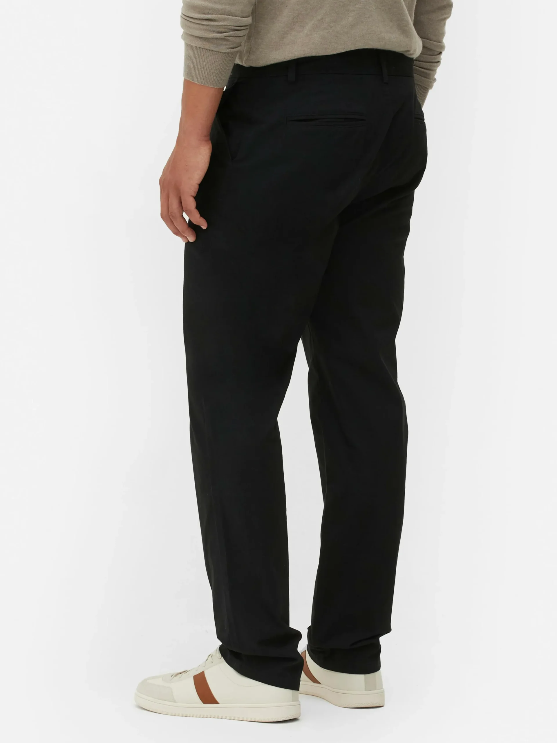 Hombre Primark Pantalón|Pantalón Chino Elástico De Pernera Recta