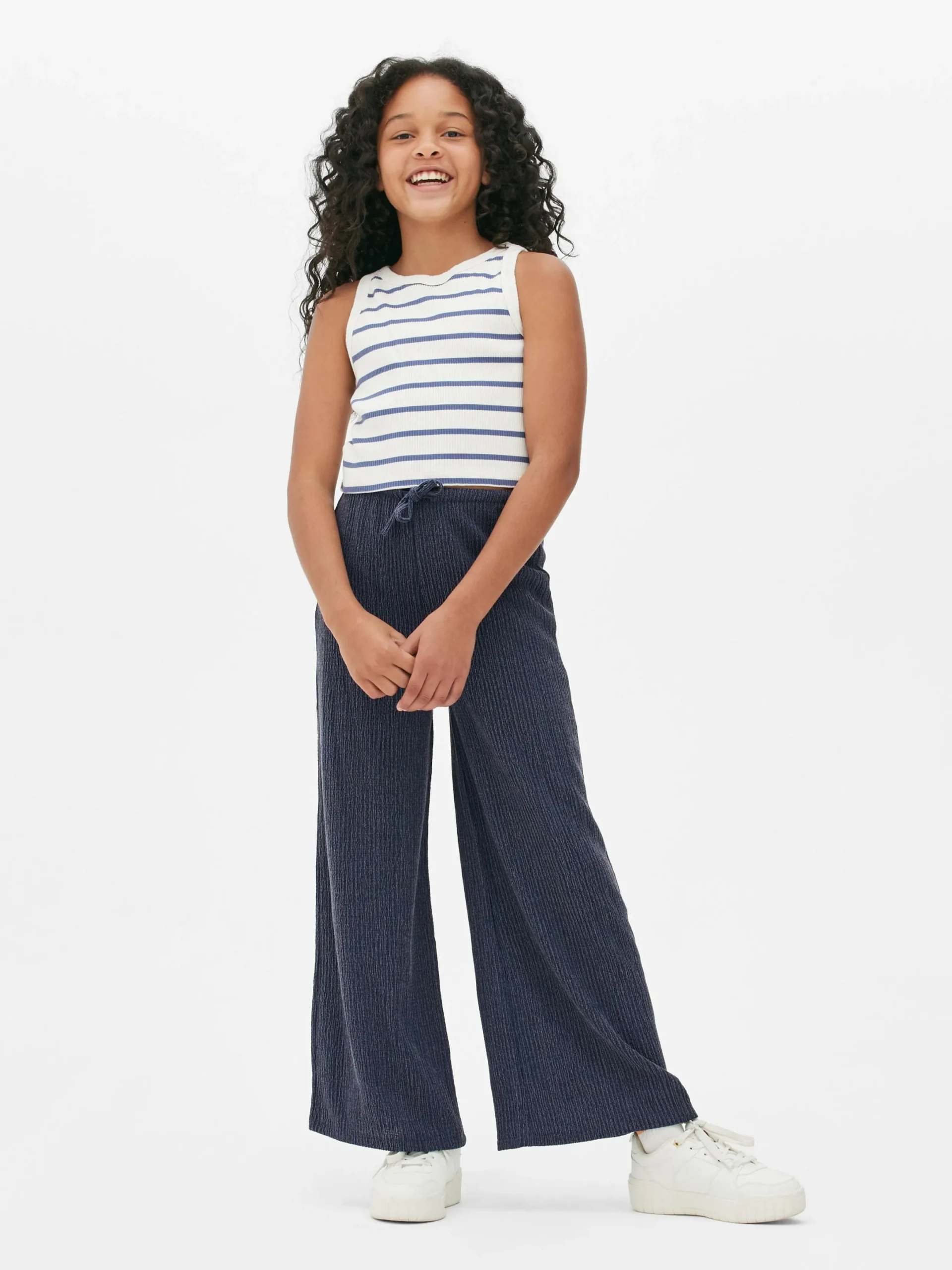 Niños Primark Pantalones Y Leggings|Pantalón Fruncido Con Cordón De Ajuste