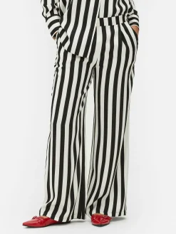 Mujer Primark Moda Gótica|Pantalones Y Leggings|Pantalones A Rayas Beetlejuice X Colleen Atwood