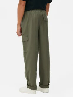 Hombre Primark Pantalón|Pantalones Cargo Con Cordón De Ajuste