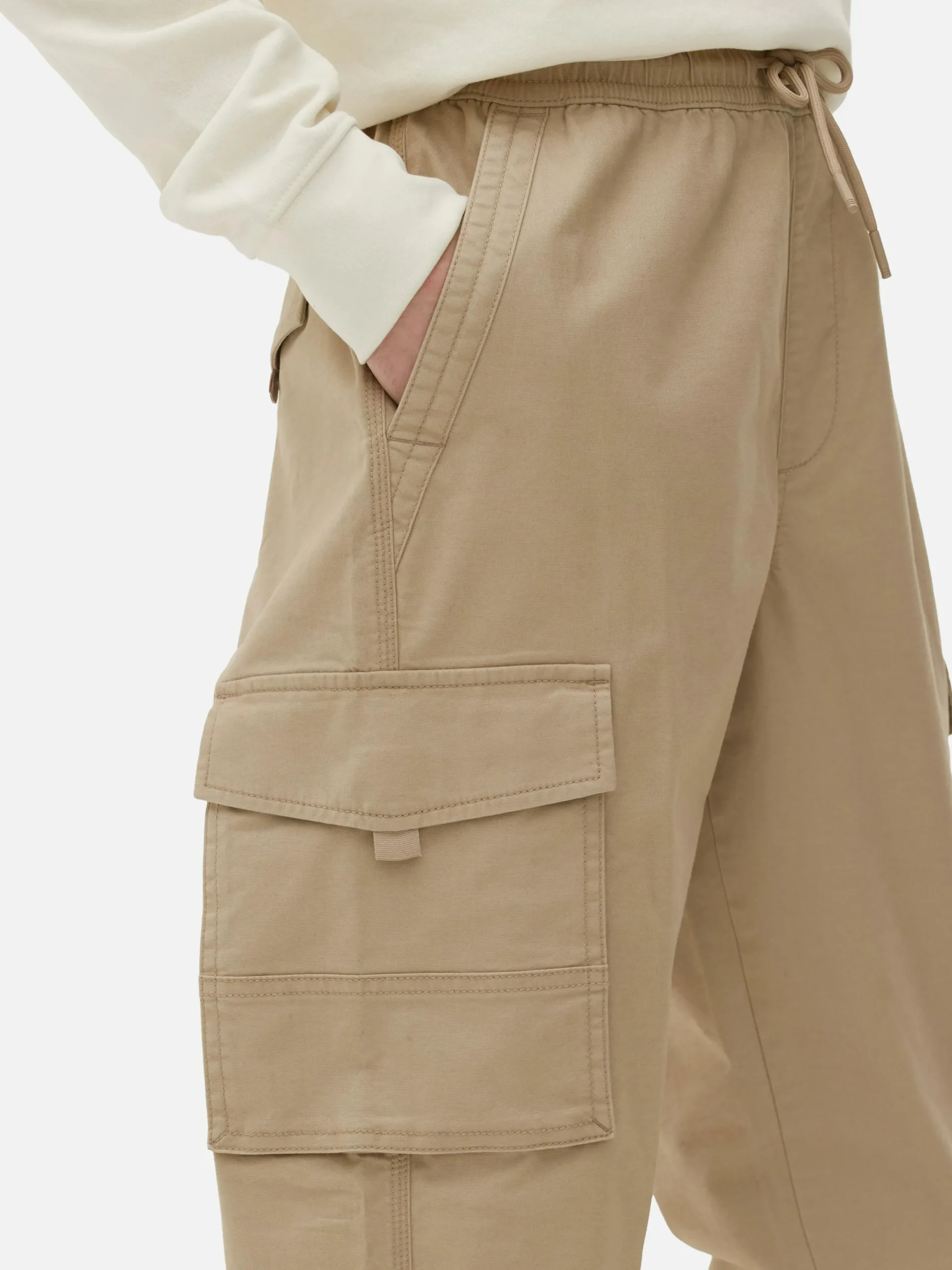 Hombre Primark Pantalón|Pantalones Cargo Holgados Con Bajos Elásticos