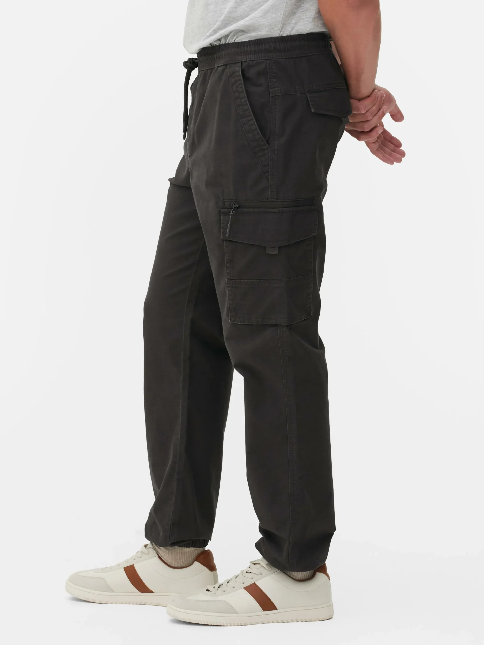 Hombre Primark Pantalón|Pantalones Cargo Holgados Con Bajos Elásticos