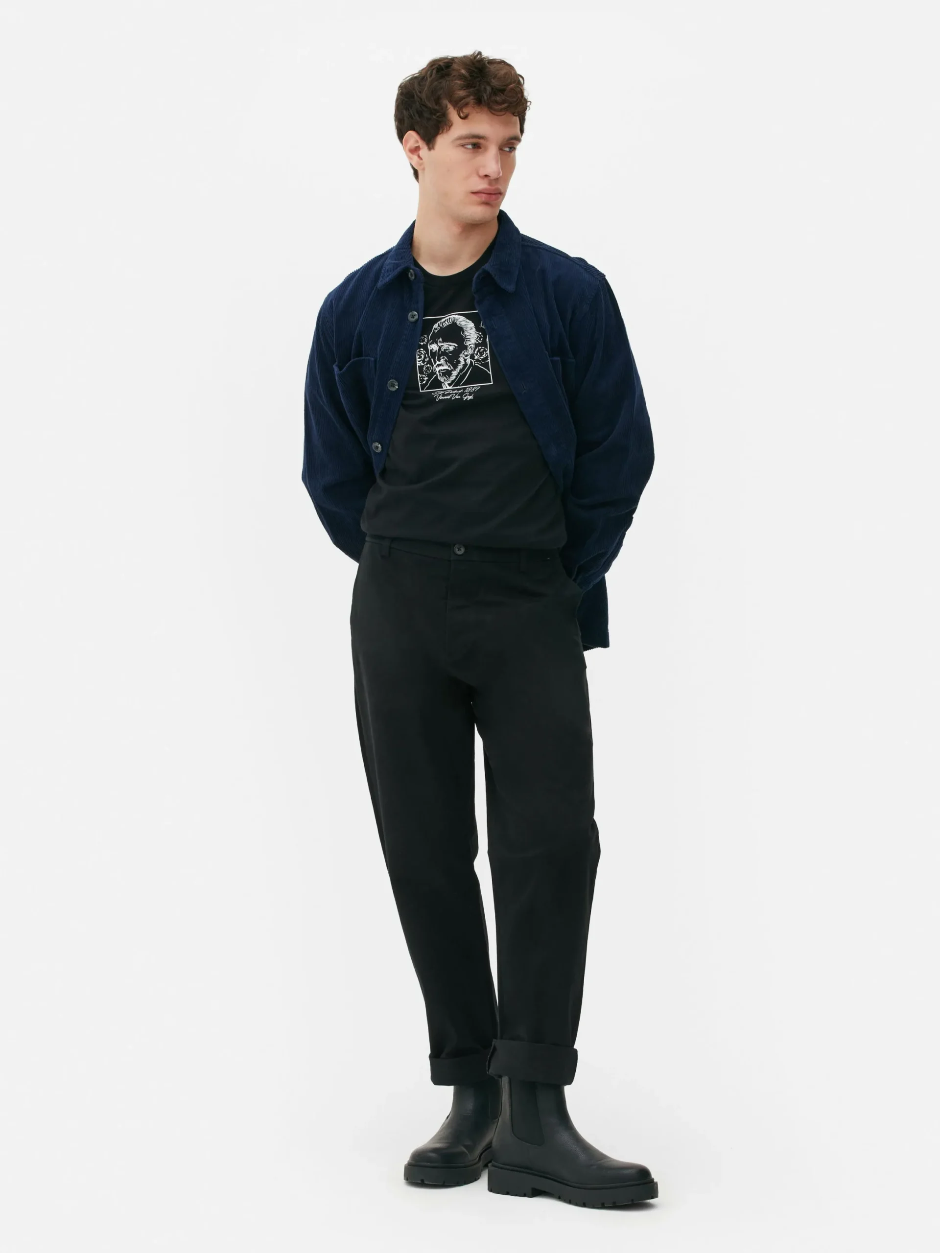 Hombre Primark Pantalón|Pantalones Chinos De Corte Recto