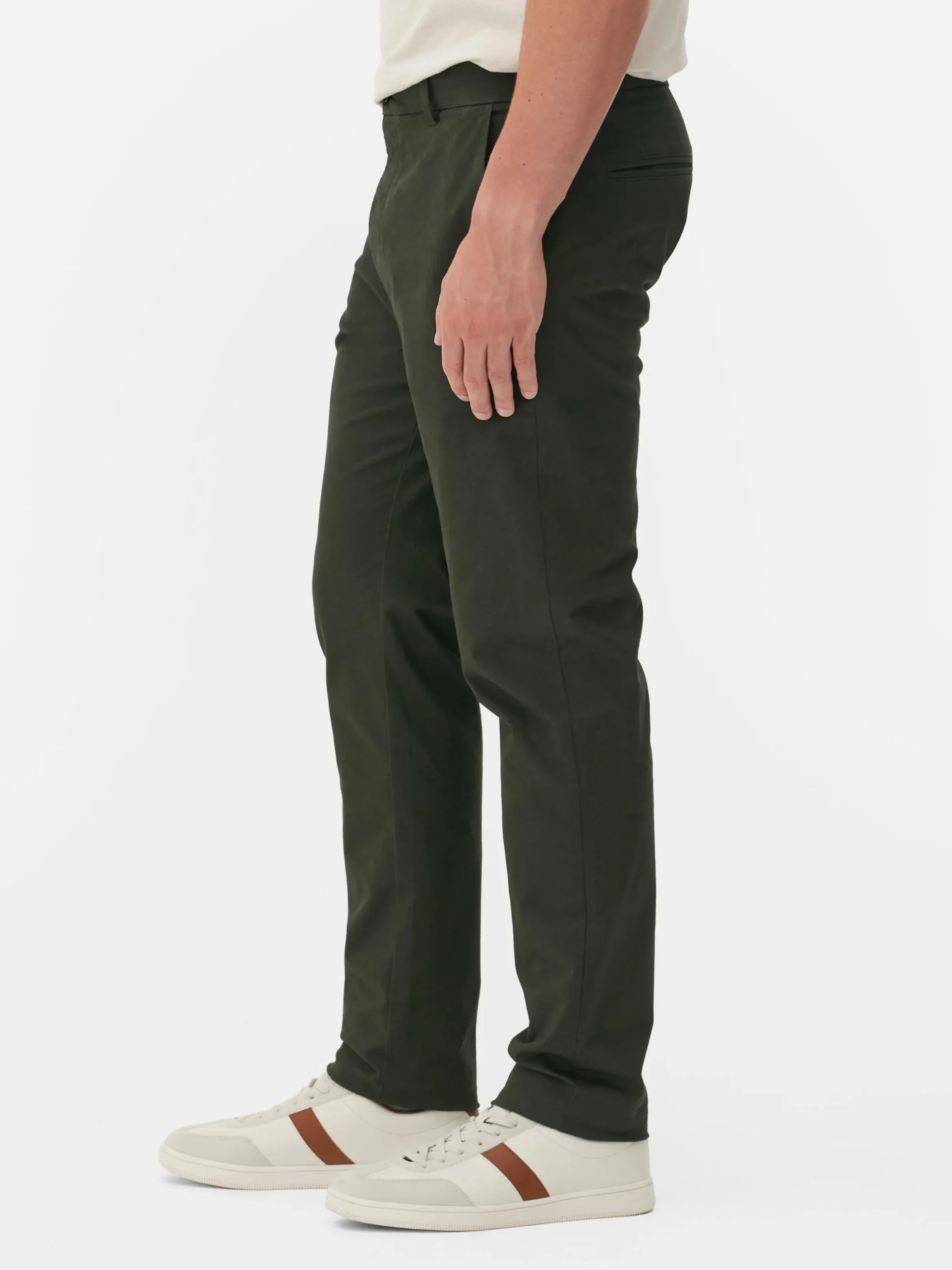 Hombre Primark Pantalón|Pantalones Chinos Elásticos De Corte Entallado