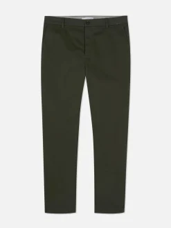 Hombre Primark Pantalón|Pantalones Chinos Elásticos De Corte Entallado