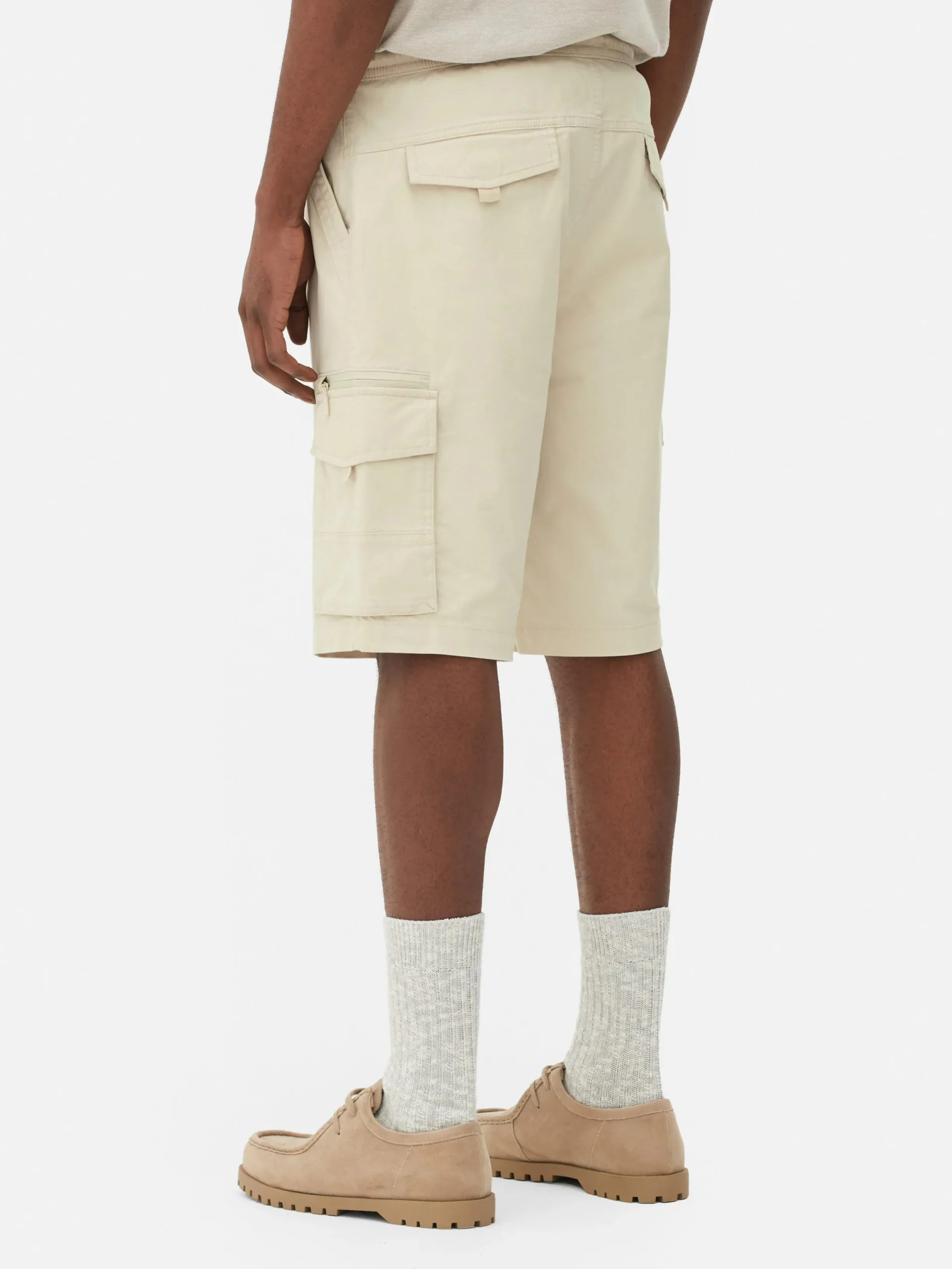 Hombre Primark Pantalones Cortos|Pantalones Cortos Cargo Con Cordón De Ajuste