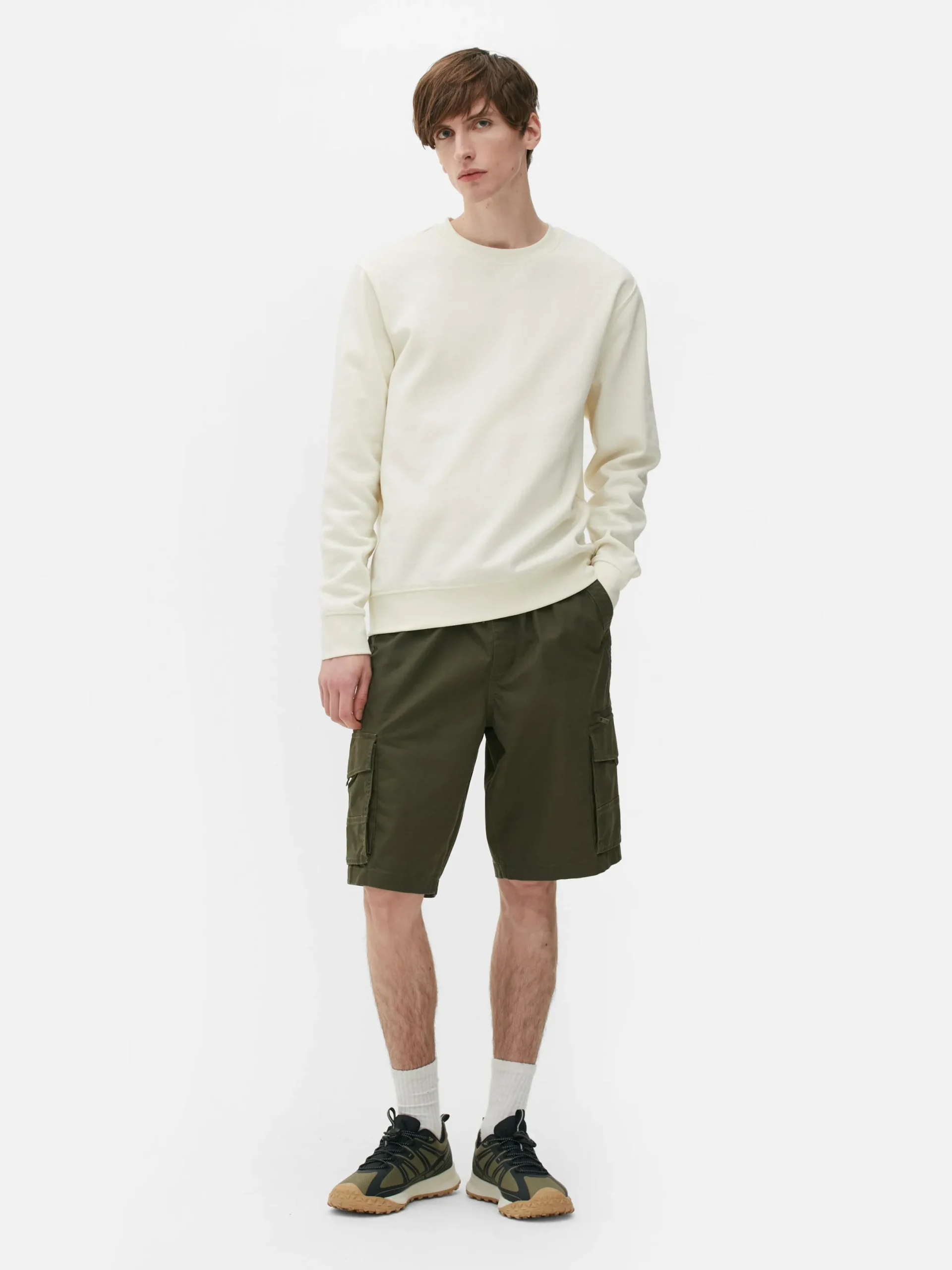 Hombre Primark Pantalones Cortos|Pantalones Cortos Cargo Con Cordón De Ajuste