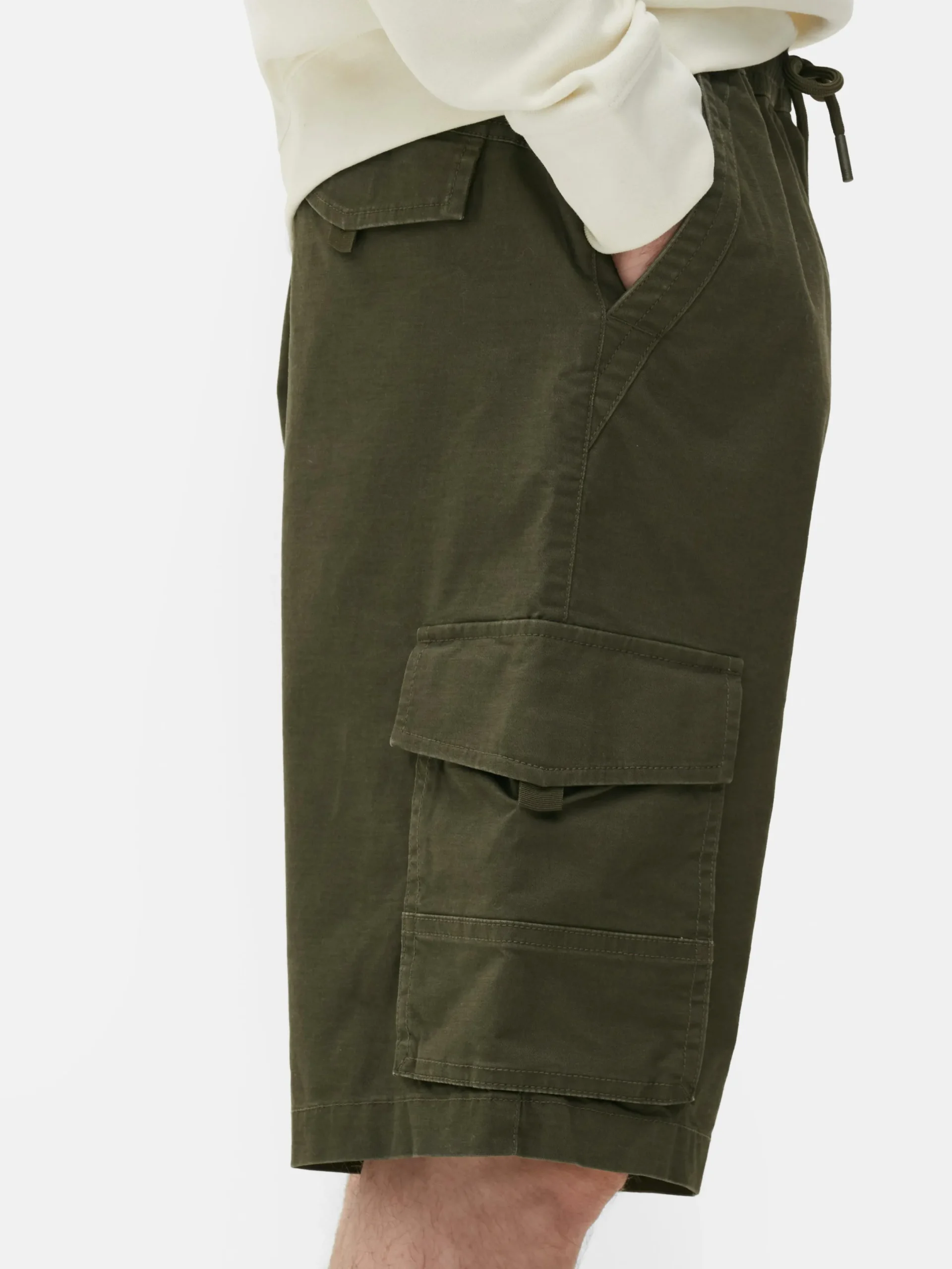 Hombre Primark Pantalones Cortos|Pantalones Cortos Cargo Con Cordón De Ajuste