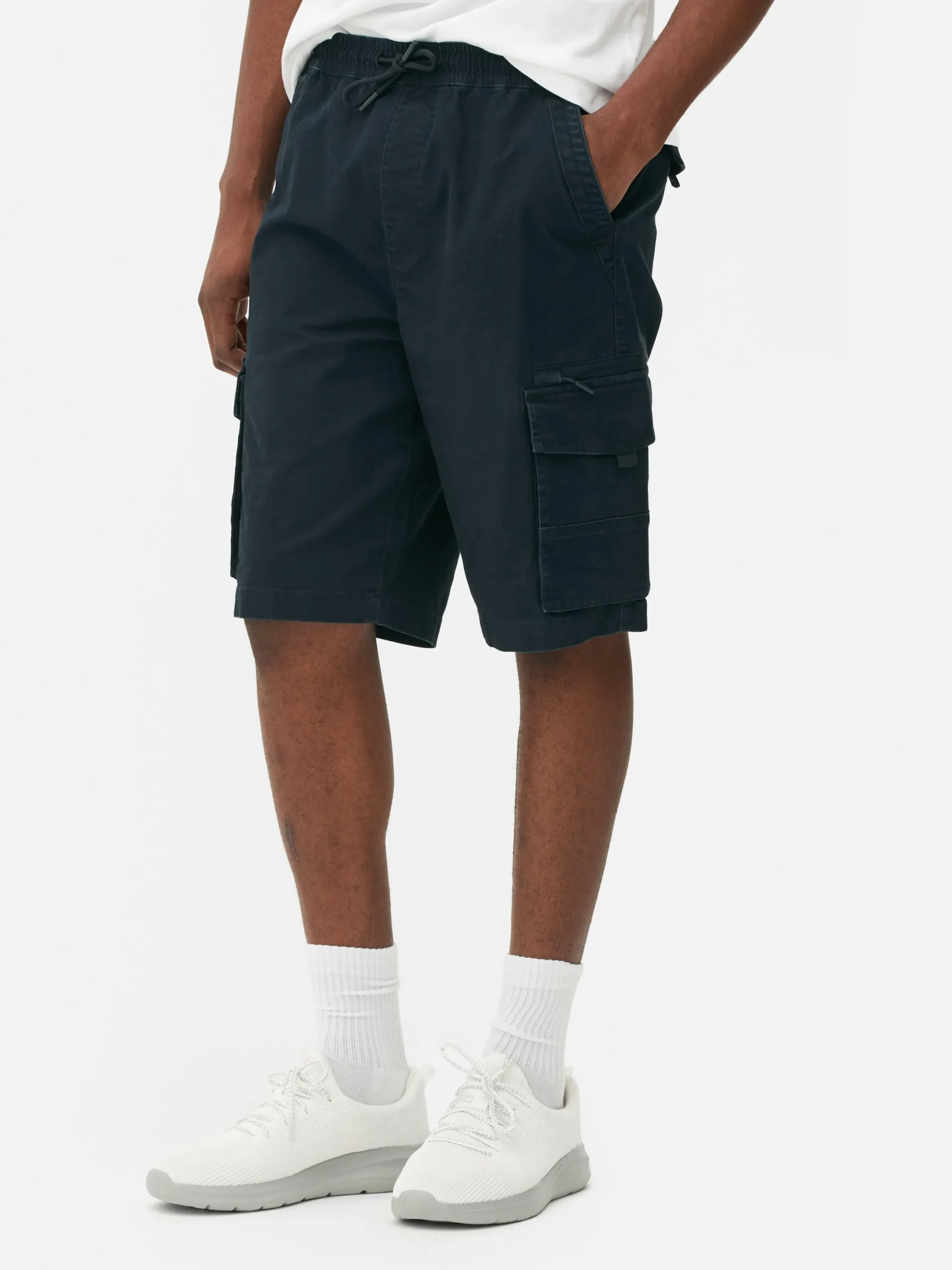 Hombre Primark Pantalones Cortos|Pantalones Cortos Cargo Con Cordón De Ajuste