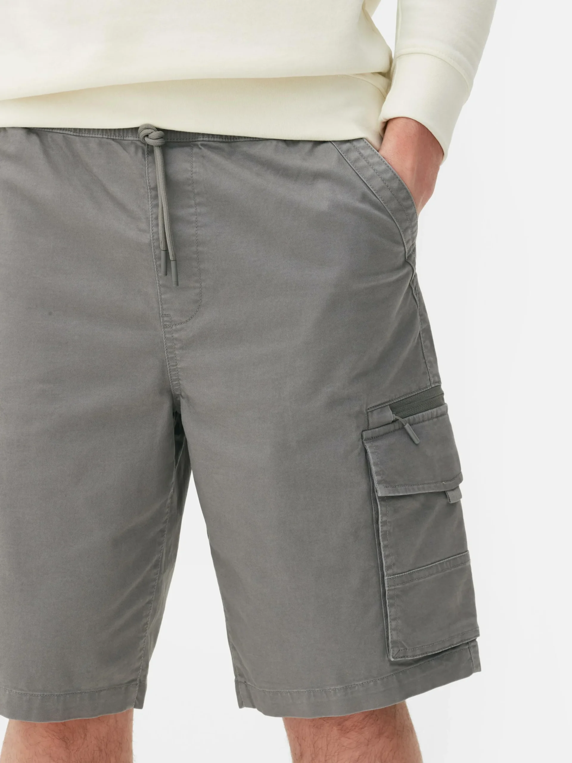 Hombre Primark Pantalones Cortos|Pantalones Cortos Cargo Con Cordón De Ajuste