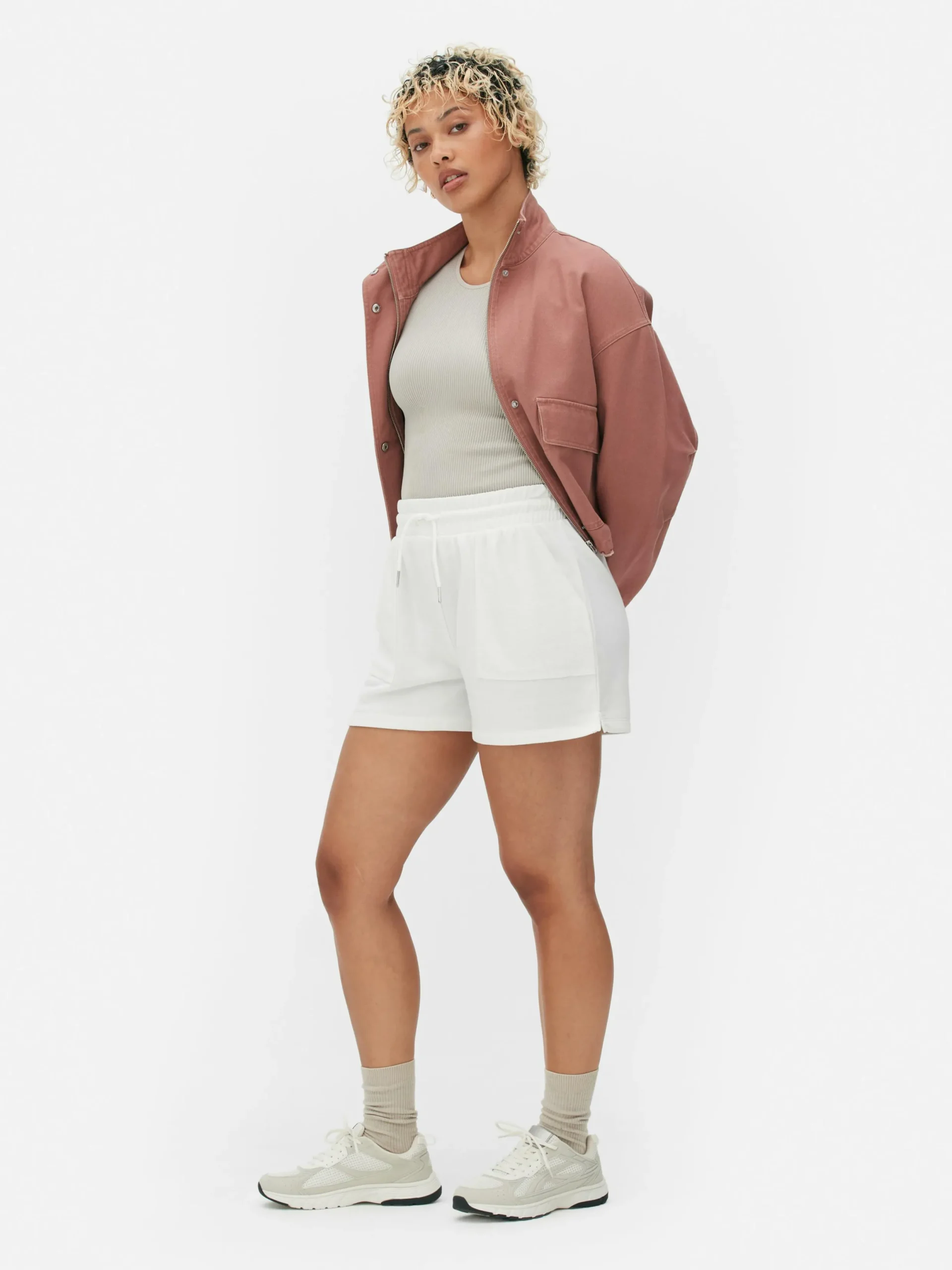 Mujer Primark Pantalones Cortos|Pantalones Cortos Con Cordón Y Bolsillo De Stitch