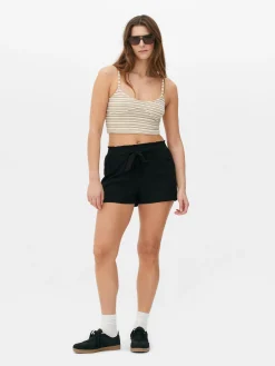 Mujer Primark Pantalones Cortos|Pantalones Cortos De Corte Holgado Con Cordón