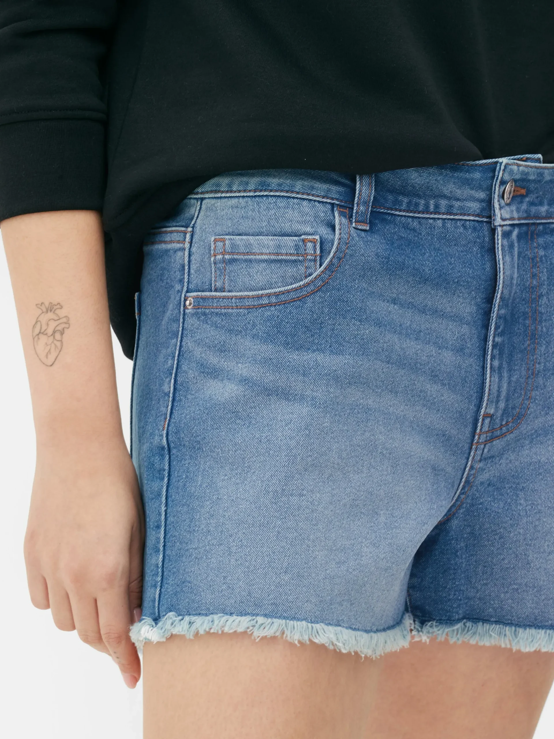 Mujer Primark Pantalones Cortos|Pantalones Cortos Vaqueros Deshilachados