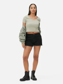 Mujer Primark Pantalones Cortos|Pantalones Cortos Vaqueros Deshilachados