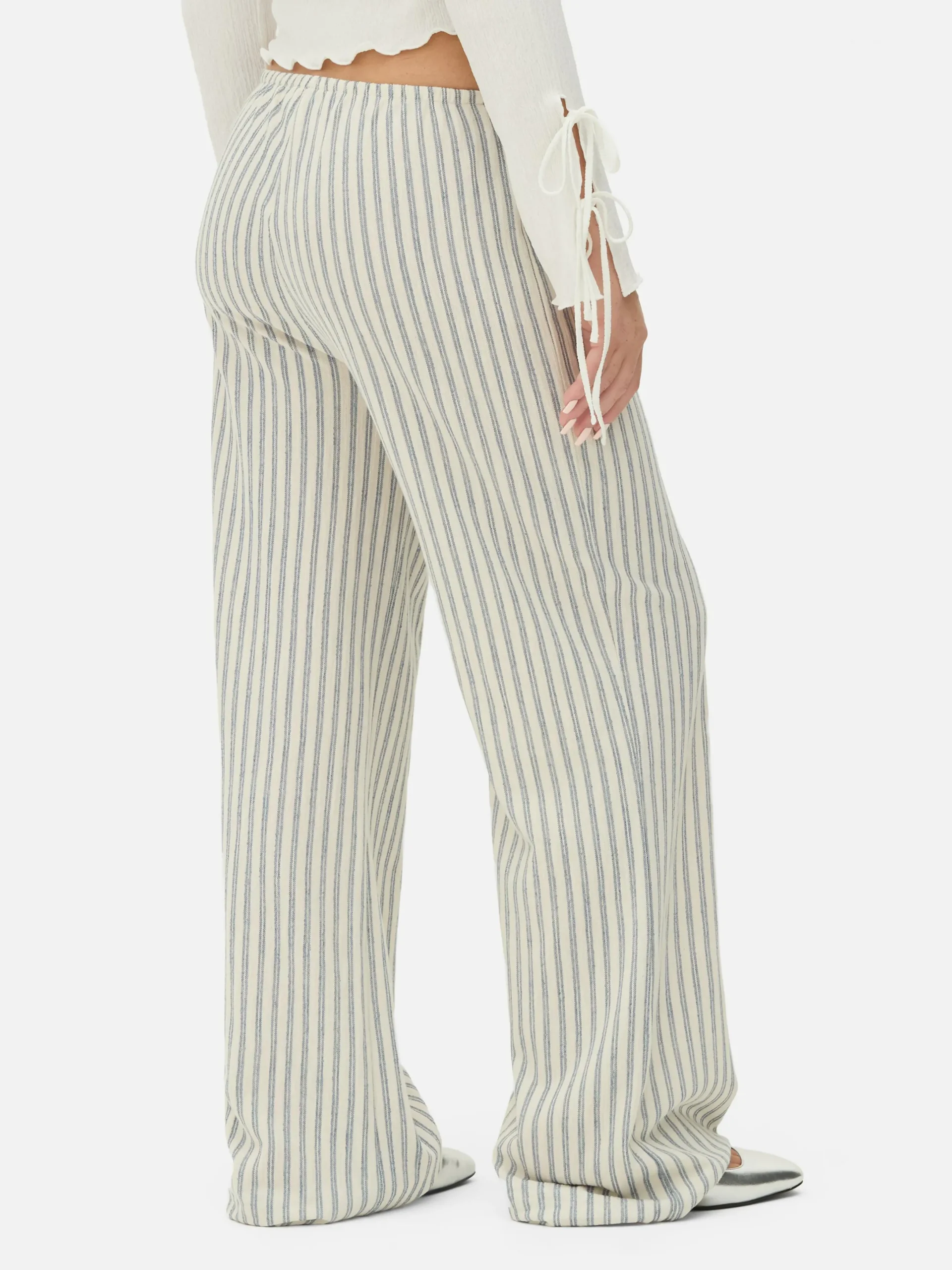 Mujer Primark Pantalones Y Leggings|Pantalones De Pernera Ancha A Rayas