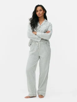 Mujer Primark Pantalones De Pijama|Pantalones De Pijama A Rayas De Pernera Recta