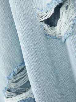 Mujer Primark Vaqueros|Pantalones Vaqueros De Pernera Ancha Desgastados