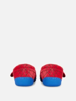 Niños Primark Zapatillas De Estar En Casa|Pantuflas Con Suela Rígida De Spiderman De Marvel