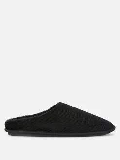 Hombre Primark Zapatillas De Estar En Casa|Pantuflas De Pana Destalonadas