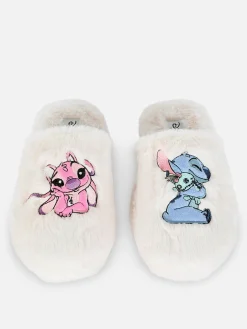Mujer Primark Zapatillas De Estar En Casa|Zapatillas De Estar En Casa|Pantuflas De Pelo De Stitch De Disney