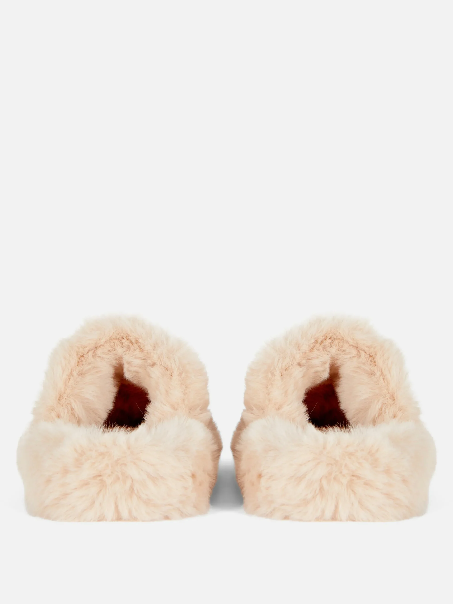 Mujer Primark Zapatillas De Estar En Casa|Pantuflas De Pelo Sintético Con Doble Tira