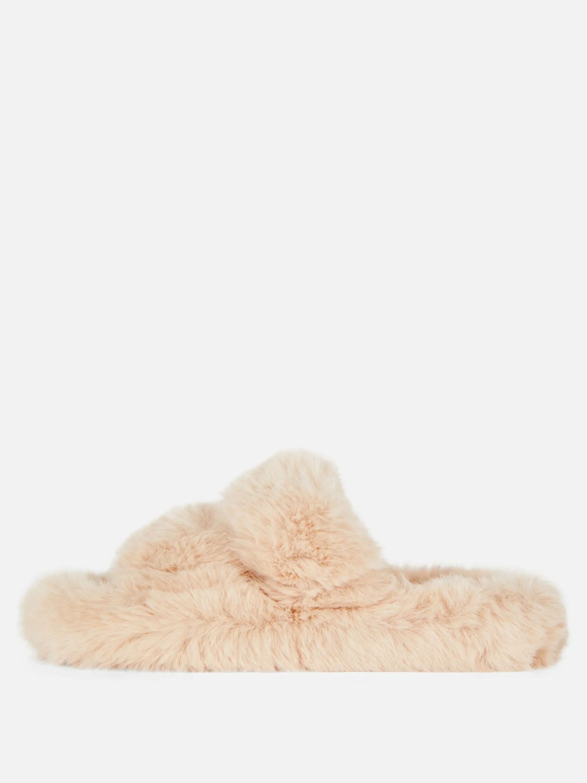 Mujer Primark Zapatillas De Estar En Casa|Pantuflas De Pelo Sintético Con Doble Tira