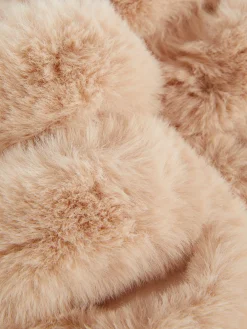 Mujer Primark Zapatillas De Estar En Casa|Pantuflas De Pelo Sintético Con Doble Tira