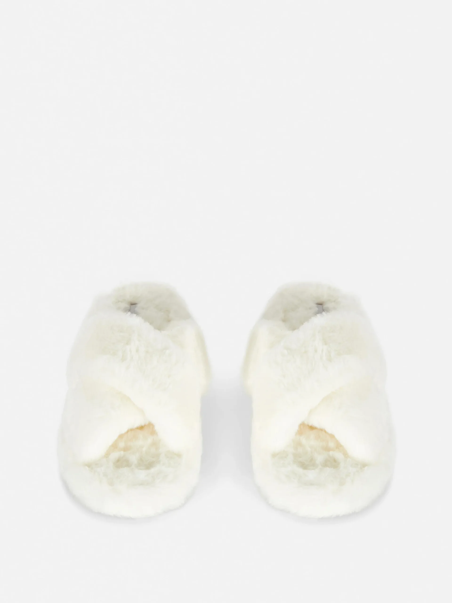 Niños Primark Zapatillas De Estar En Casa|Pantuflas De Pelo Sintético Con Tiras Cruzadas