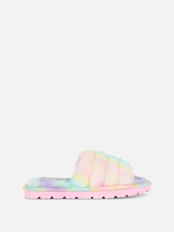 Niños Primark Zapatillas De Estar En Casa|Pantuflas De Pelo Sintético Con Diseño Degradado