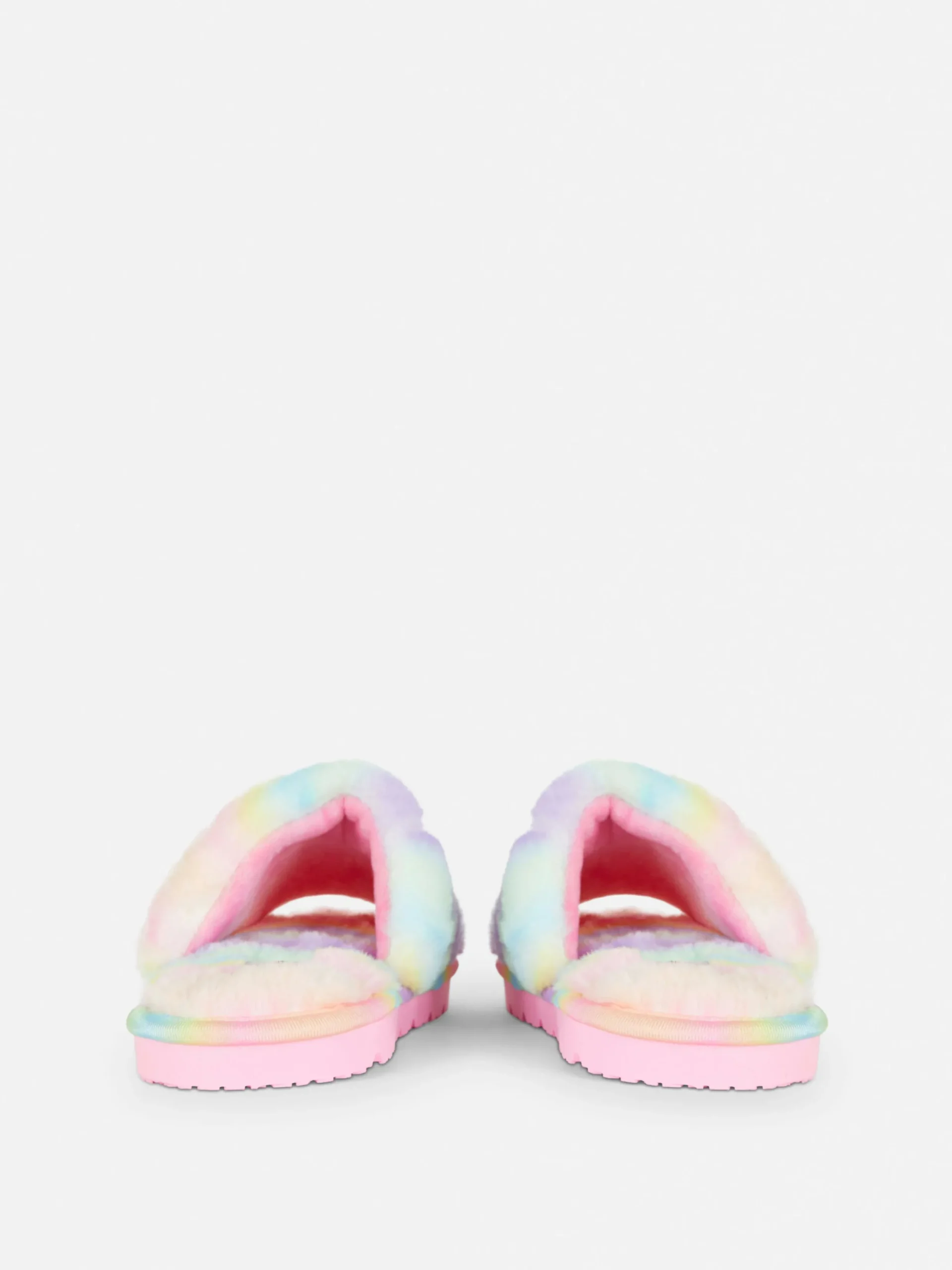 Niños Primark Zapatillas De Estar En Casa|Pantuflas De Pelo Sintético Con Diseño Degradado