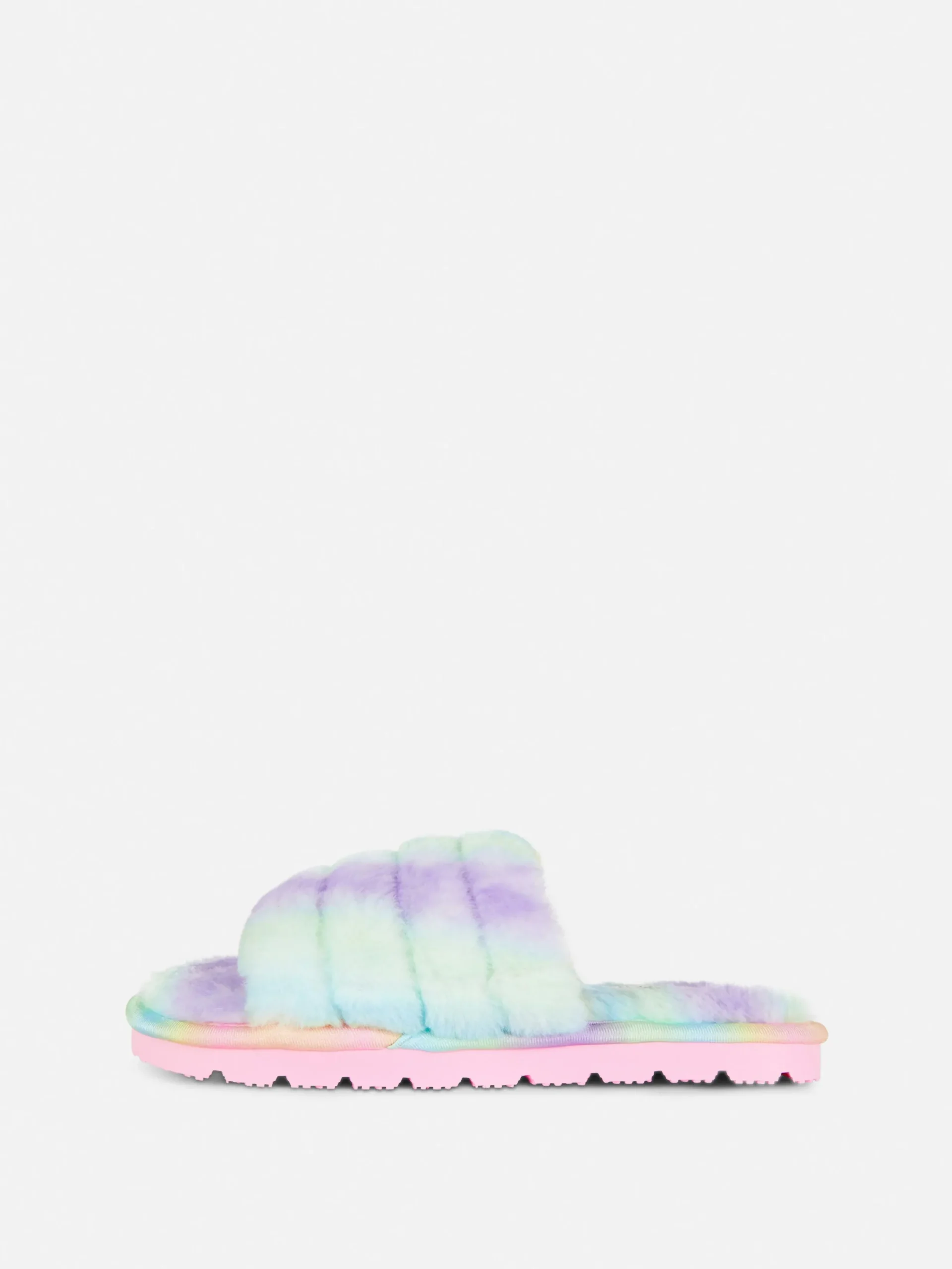 Niños Primark Zapatillas De Estar En Casa|Pantuflas De Pelo Sintético Con Diseño Degradado