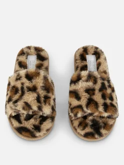 Mujer Primark Zapatillas De Estar En Casa|Pantuflas De Pelo Sintético