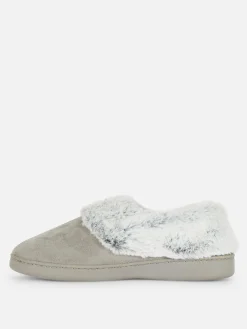 Mujer Primark Zapatillas De Estar En Casa|Pantuflas Estilo Mocasín Con Forro De Pelo Sintético